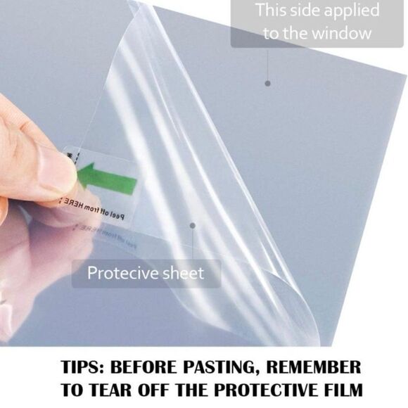 WPCTEV One Way Mirror Window Film Daytime Privacy Heat Control Film Solar Film N - Picture 6 of 6